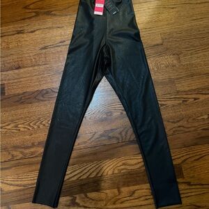 Commando Black Faux Leather Full Length Leggings NWT Retail $148